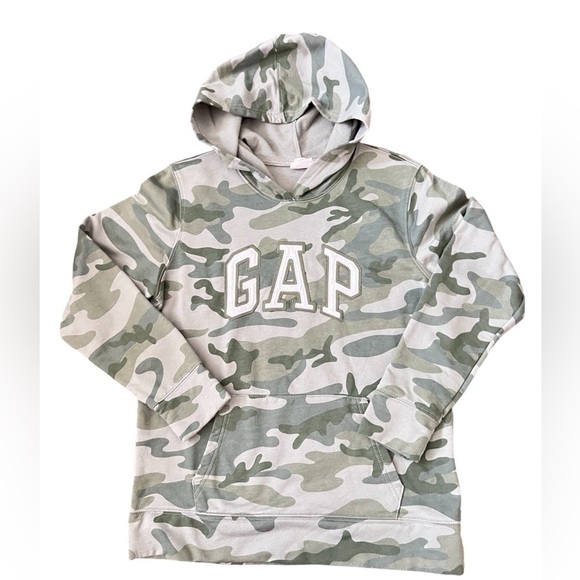 GAP Sweaters - Gap camo hoodie with embroidered logo.